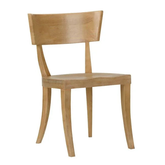 Wildwood Juhl Natural Wooden Modern Armless Chair (Set of 2)