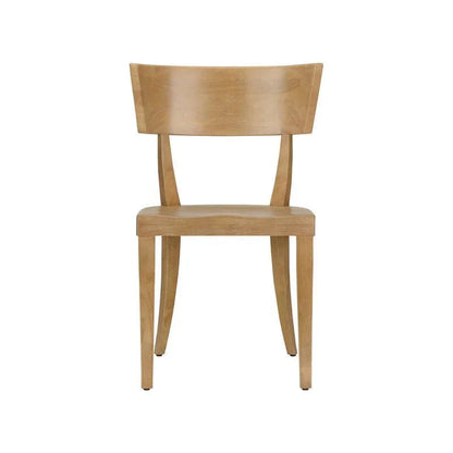 Wildwood Juhl Natural Wooden Modern Armless Chair (Set of 2)