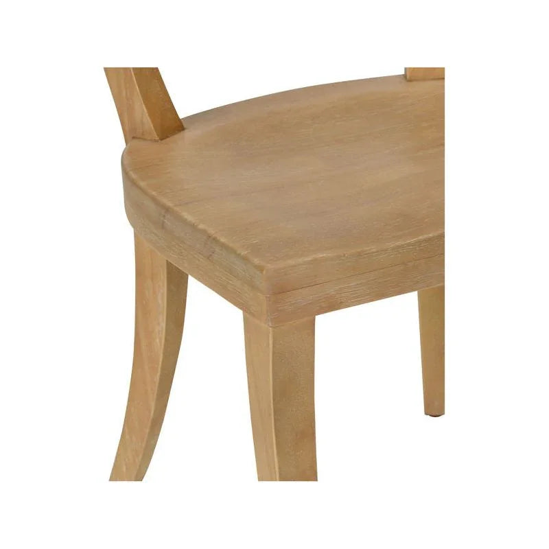 Wildwood Juhl Natural Wooden Modern Armless Chair (Set of 2)