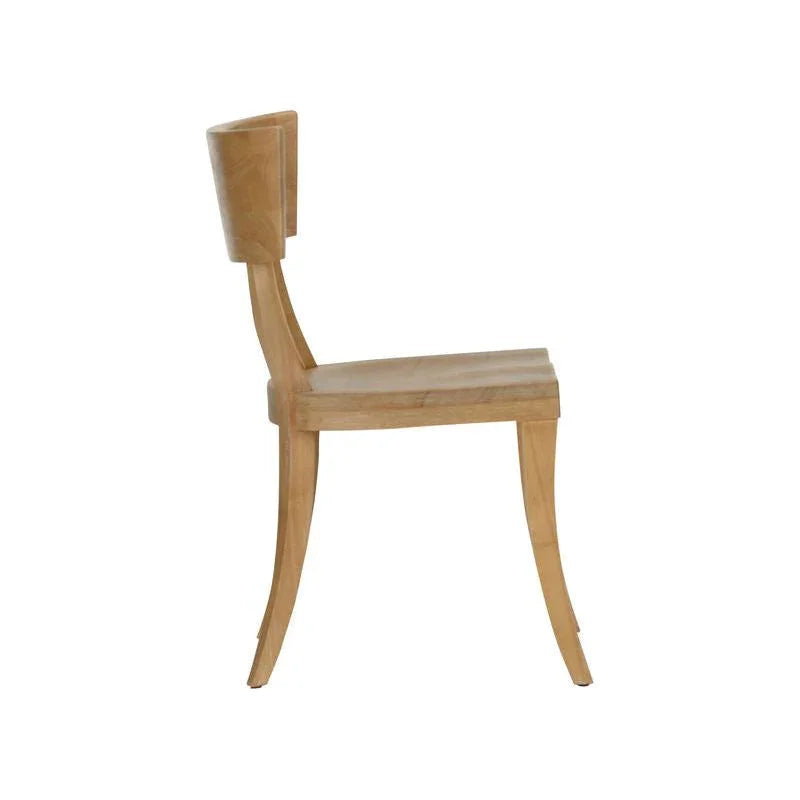 Wildwood Juhl Natural Wooden Modern Armless Chair (Set of 2)