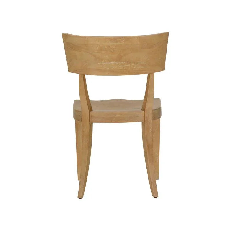 Wildwood Juhl Natural Wooden Modern Armless Chair (Set of 2)