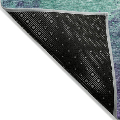 LOOMLAN Rugs Julian Blue Washable Indoor-Outdoor Rug