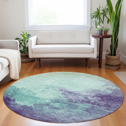 LOOMLAN Rugs Julian Blue Washable Indoor-Outdoor Rug