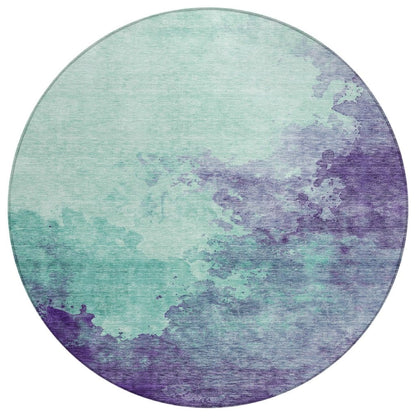 LOOMLAN Rugs Julian Blue Washable Indoor-Outdoor Rug