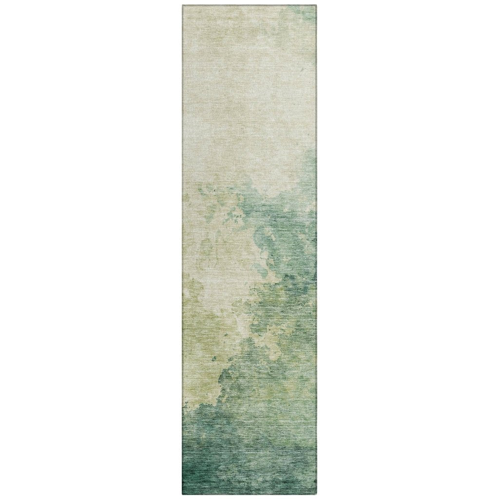 LOOMLAN Rugs Julian Green Washable Indoor-Outdoor Rug