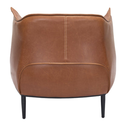 Julian Occasional Chair Coffee - Sideboards and Things Brand_Zuo Modern, Color_Brown, Finish_Powder Coated, Materials_Metal, Materials_Upholstery, Metal Type_Steel, Product Type_Occasional Chair, Upholstery Type_Leather, Upholstery Type_Vegan Leather