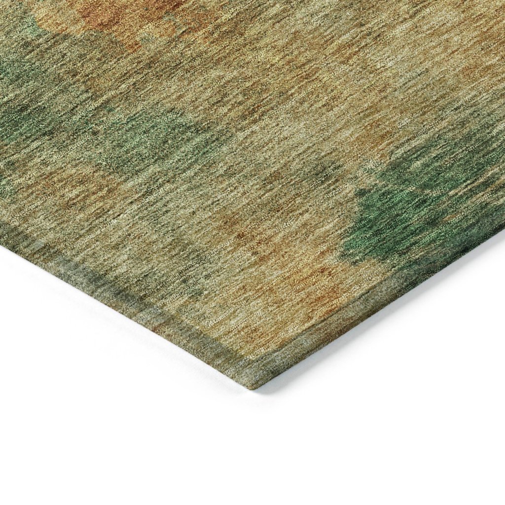 LOOMLAN Rugs Julian Orange Washable Indoor-Outdoor Rug