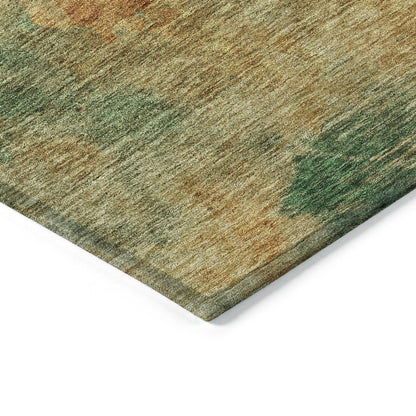 LOOMLAN Rugs Julian Orange Washable Indoor-Outdoor Rug
