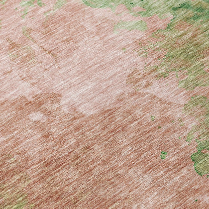 LOOMLAN Rugs Julian Pink Washable Indoor-Outdoor Rug