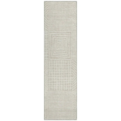 LOOMLAN Rugs Junia Beige Washable Indoor-Outdoor Rug