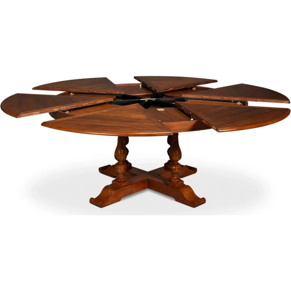 Sarreid Jupe Wooden Brown Round Dining Table