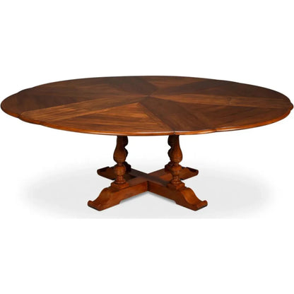 Sarreid Jupe Wooden Brown Round Dining Table