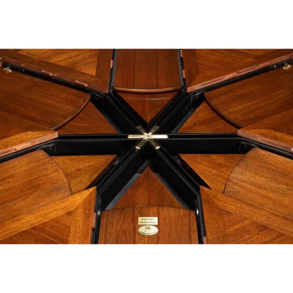 Sarreid Jupe Wooden Brown Round Dining Table