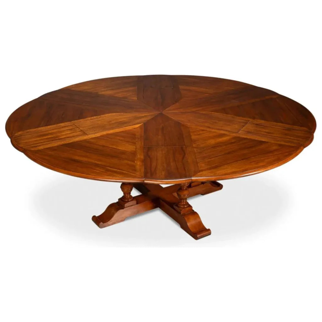 Sarreid Jupe Wooden Brown Round Dining Table