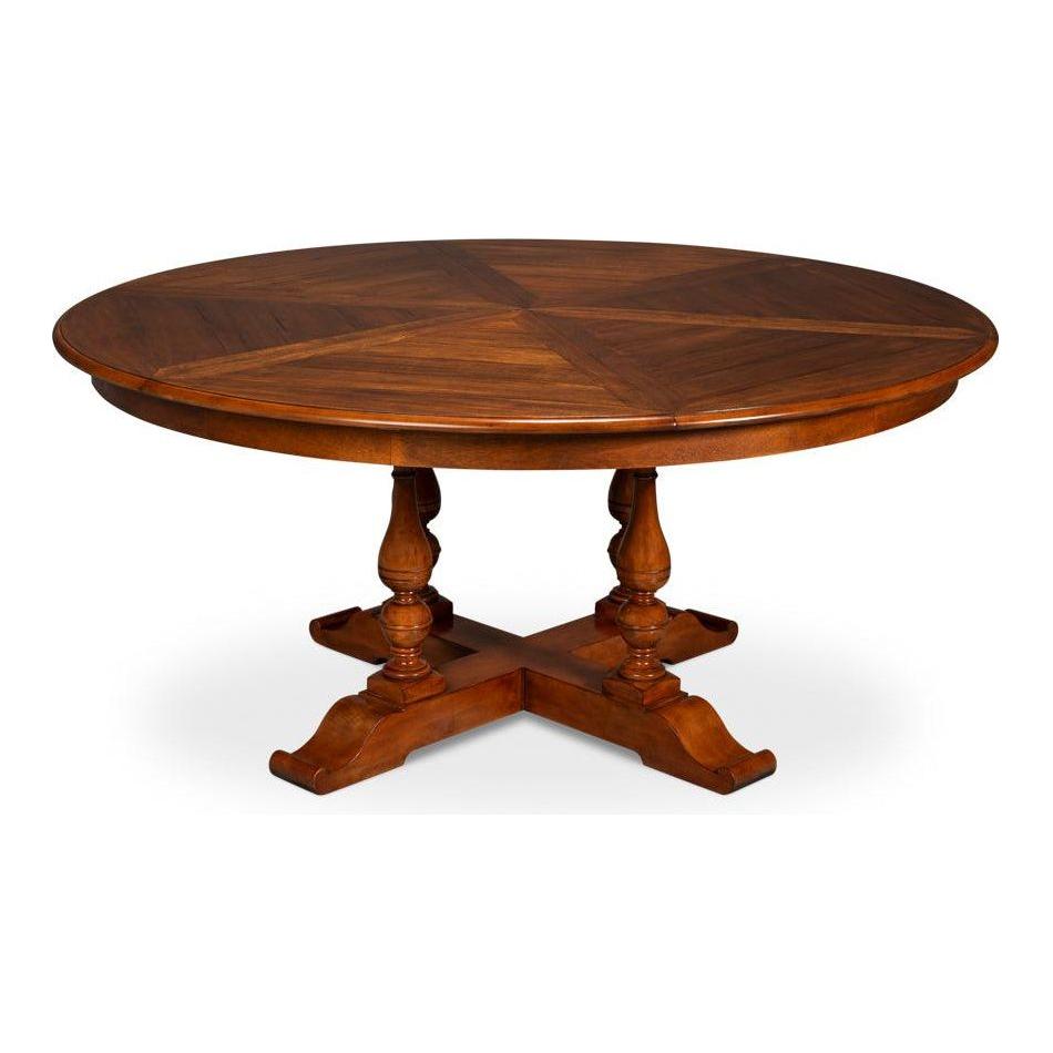 Sarreid Jupe Wooden Brown Round Dining Table