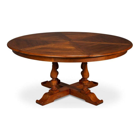 Sarreid Jupe Wooden Brown Round Dining Table