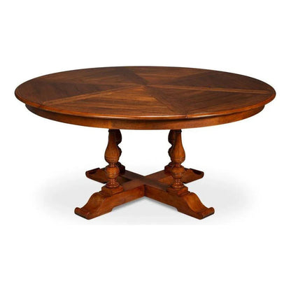 Sarreid Jupe Wooden Brown Round Dining Table