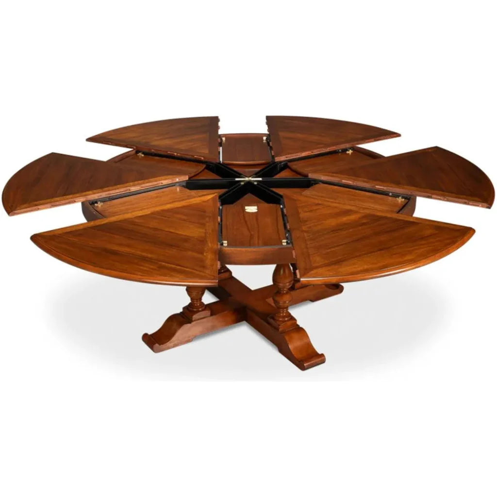 Sarreid Jupe Wooden Brown Round Dining Table
