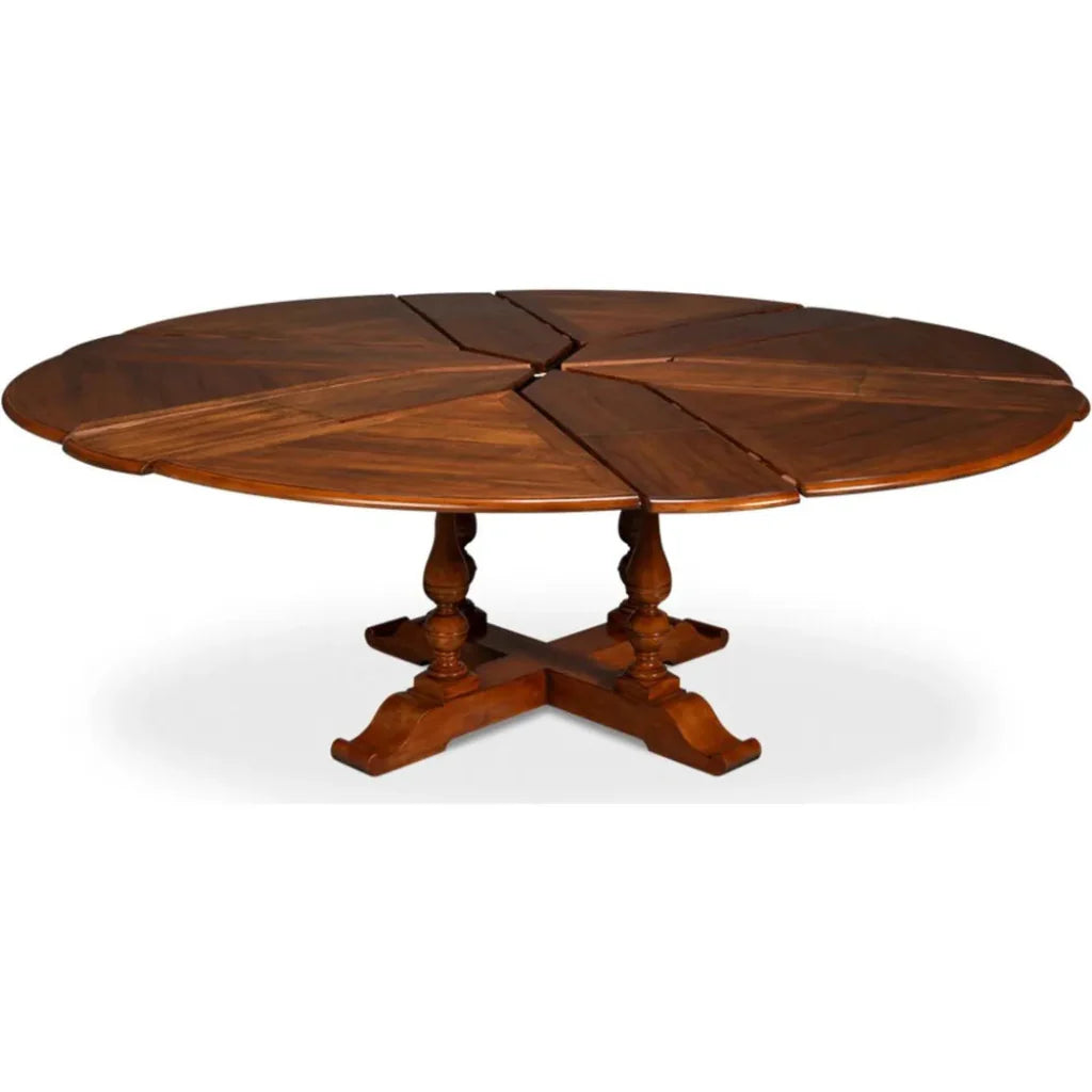 Sarreid Jupe Wooden Brown Round Dining Table