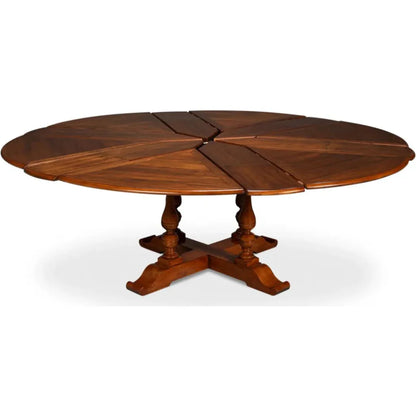 Sarreid Jupe Wooden Brown Round Dining Table