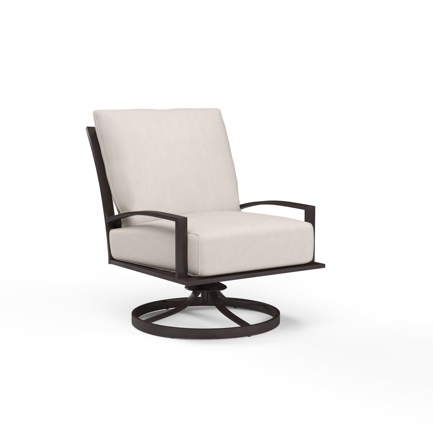 La Jolla Sunbrella Upholstered Swivel Outdoor Club Chair