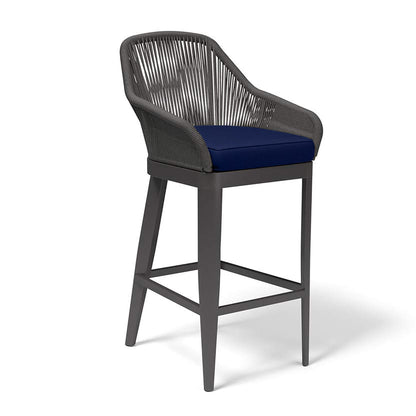 Milano Sunbrella Upholstered Weatherproof Elegance Outdoor Bar Stool