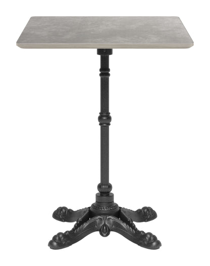 Alfresco Metal Gray Square Dining Table