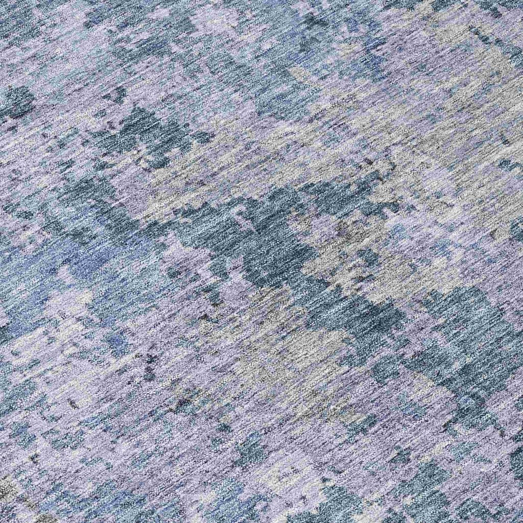 LOOMLAN Rugs Kairi Blue Washable Indoor-Outdoor Rug