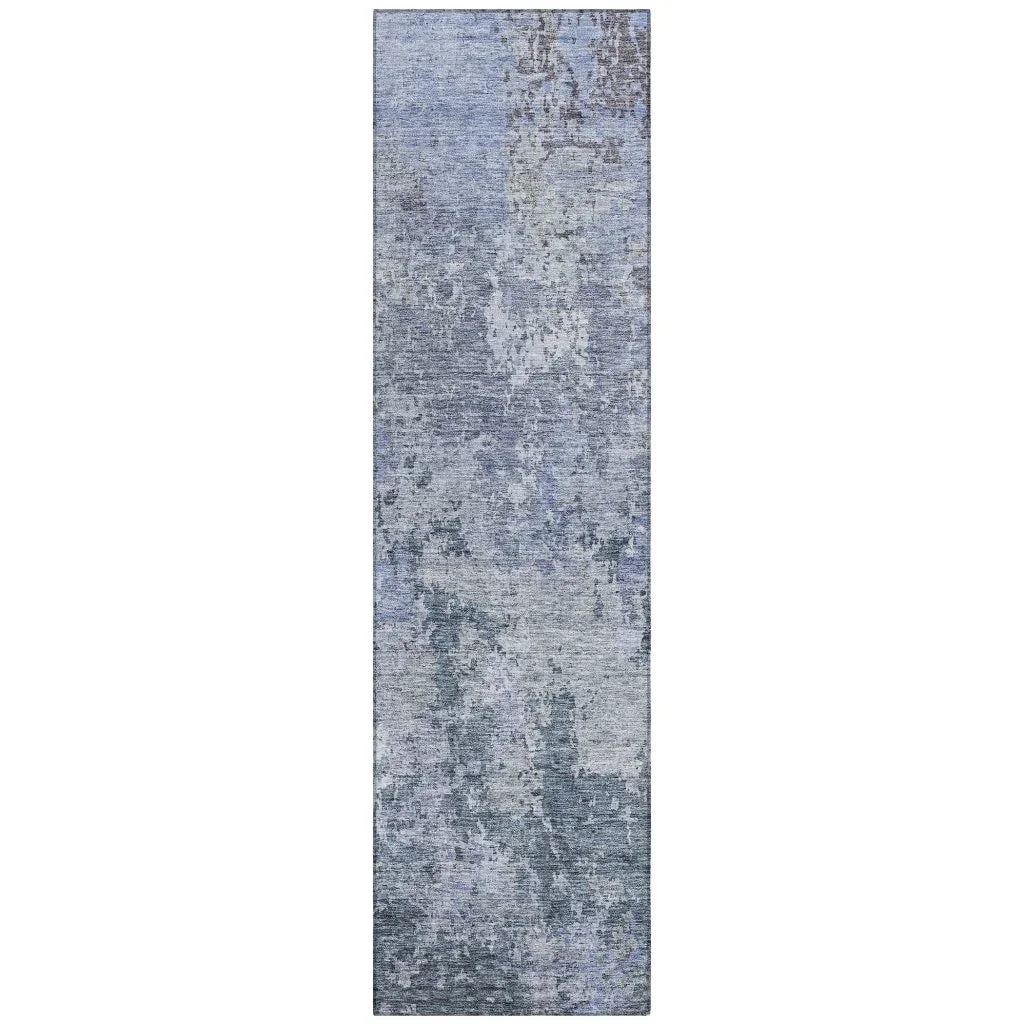 LOOMLAN Rugs Kairi Blue Washable Indoor-Outdoor Rug