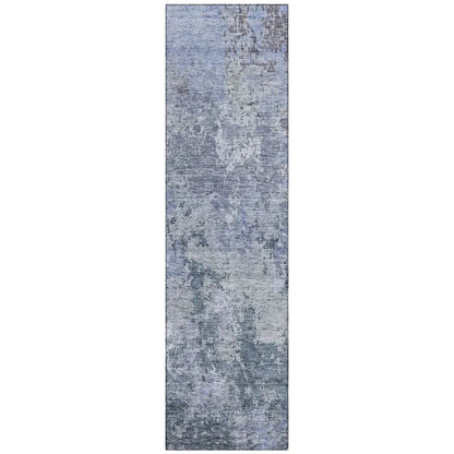 LOOMLAN Rugs Kairi Blue Washable Indoor-Outdoor Rug