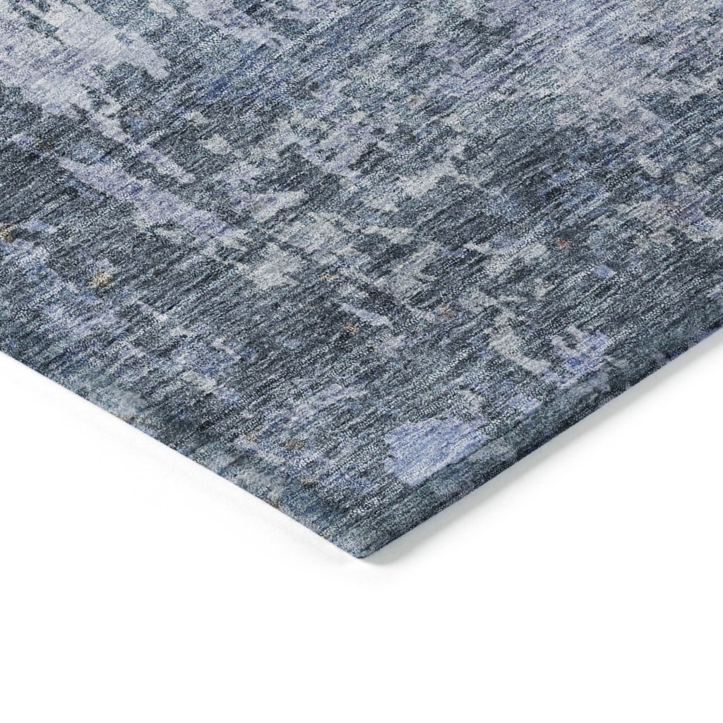 LOOMLAN Rugs Kairi Blue Washable Indoor-Outdoor Rug