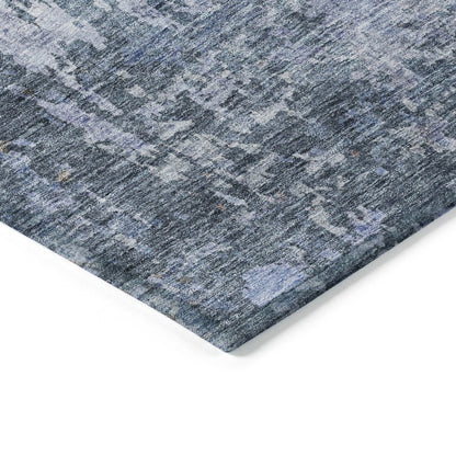 LOOMLAN Rugs Kairi Blue Washable Indoor-Outdoor Rug