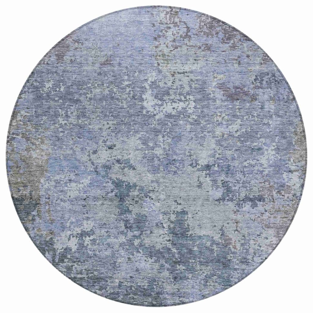 LOOMLAN Rugs Kairi Blue Washable Indoor-Outdoor Rug
