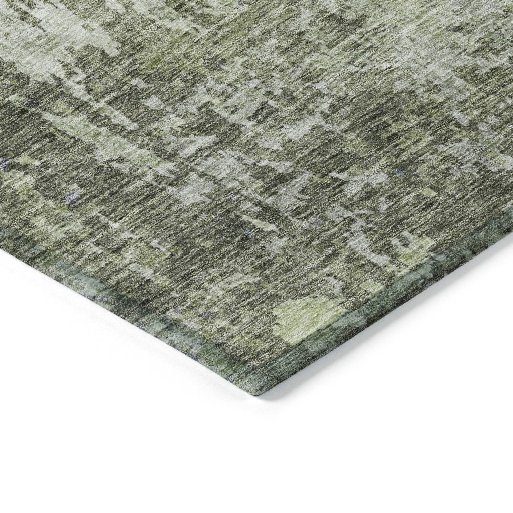 LOOMLAN Rugs Kairi Green Washable Indoor-Outdoor Rug