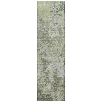 LOOMLAN Rugs Kairi Green Washable Indoor-Outdoor Rug