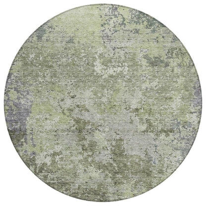 LOOMLAN Rugs Kairi Green Washable Indoor-Outdoor Rug