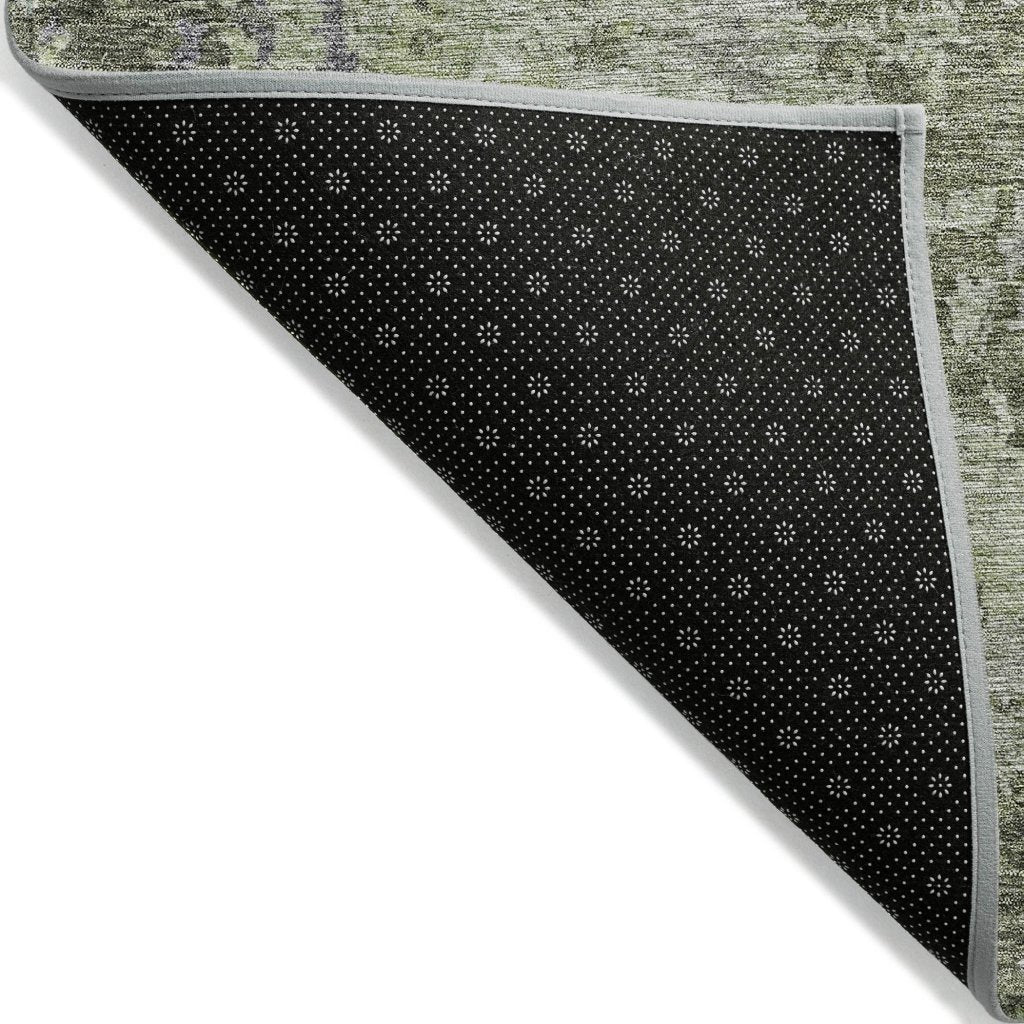 LOOMLAN Rugs Kairi Green Washable Indoor-Outdoor Rug