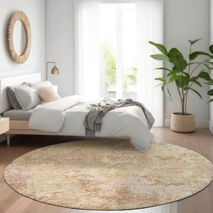 LOOMLAN Rugs Kairi Orange Washable Indoor-Outdoor Rug