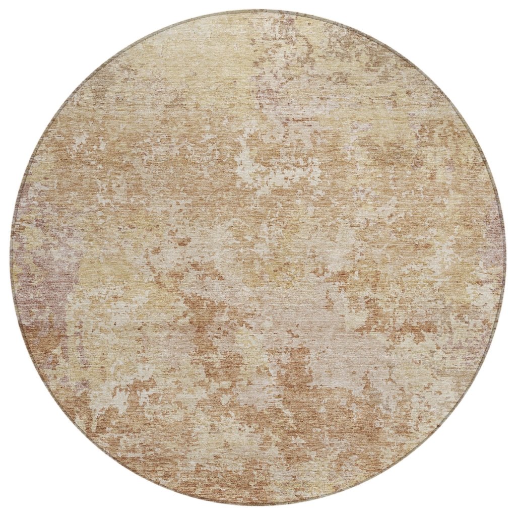 LOOMLAN Rugs Kairi Orange Washable Indoor-Outdoor Rug