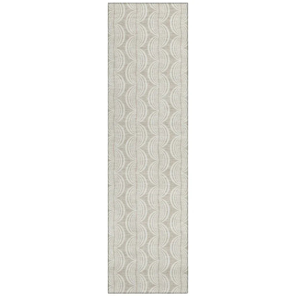 LOOMLAN Rugs Kairova Beige Washable Indoor-Outdoor Rug