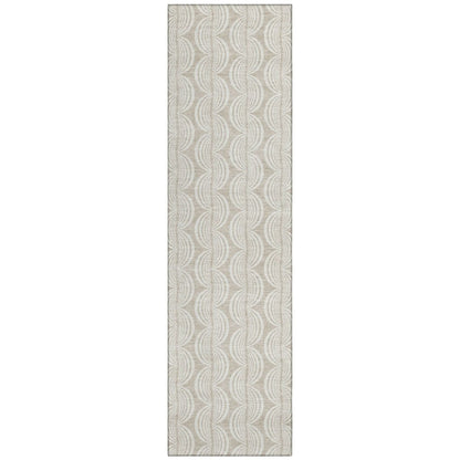 LOOMLAN Rugs Kairova Beige Washable Indoor-Outdoor Rug