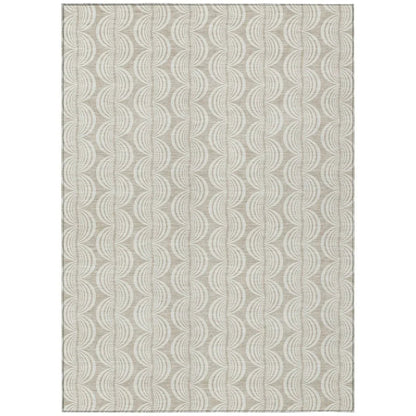 LOOMLAN Rugs Kairova Beige Washable Indoor-Outdoor Rug