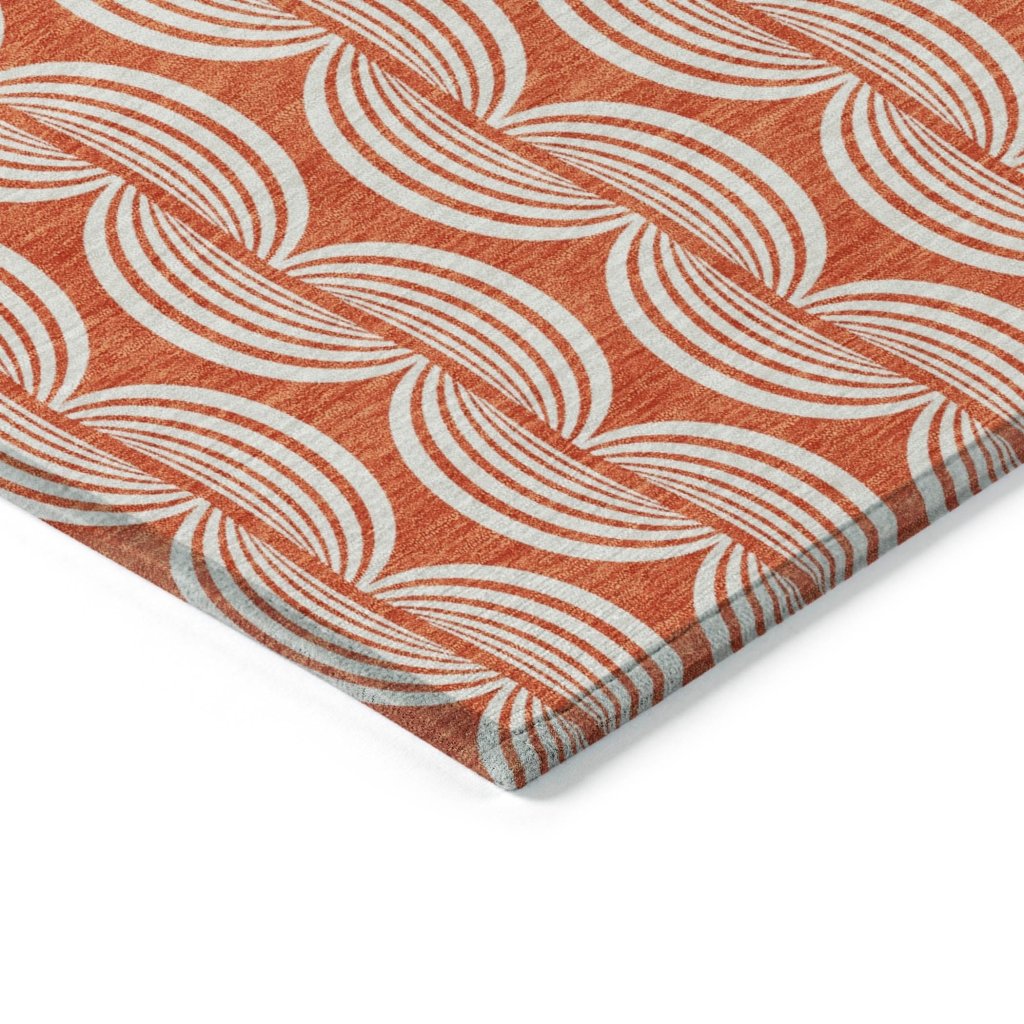LOOMLAN Rugs Kairova Coral Washable Indoor-Outdoor Rug