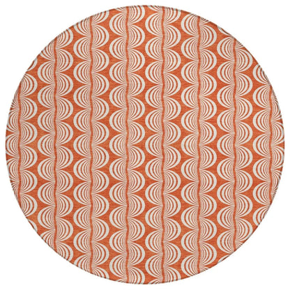 LOOMLAN Rugs Kairova Coral Washable Indoor-Outdoor Rug