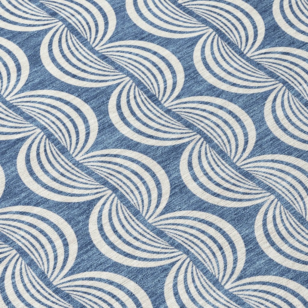LOOMLAN Rugs Kairova Denim Washable Indoor-Outdoor Rug