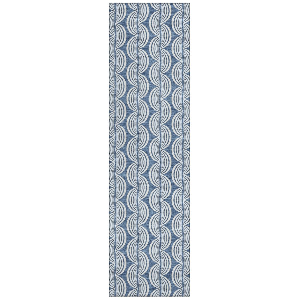 LOOMLAN Rugs Kairova Denim Washable Indoor-Outdoor Rug