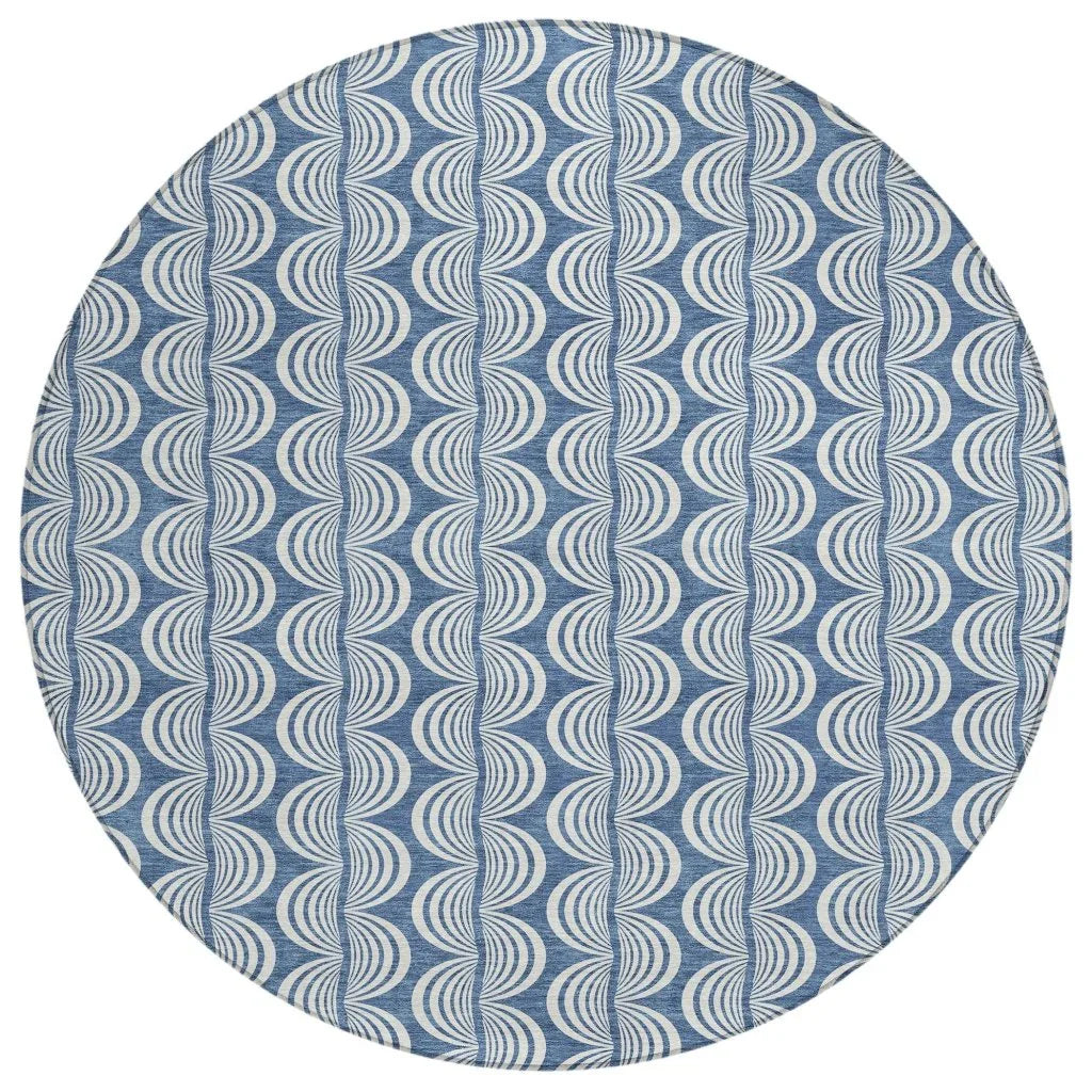 LOOMLAN Rugs Kairova Denim Washable Indoor-Outdoor Rug