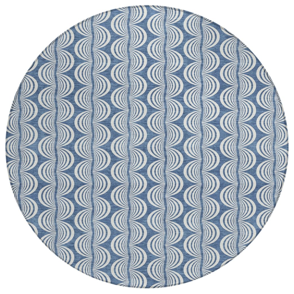 LOOMLAN Rugs Kairova Denim Washable Indoor-Outdoor Rug
