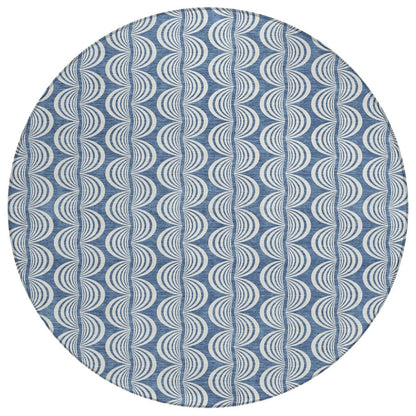 LOOMLAN Rugs Kairova Denim Washable Indoor-Outdoor Rug