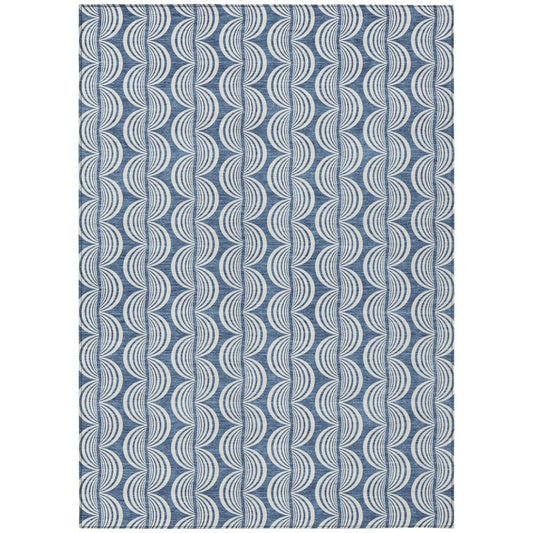 LOOMLAN Rugs Kairova Denim Washable Indoor-Outdoor Rug